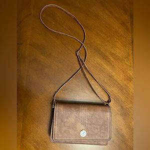 Cluci brown leather small bag
